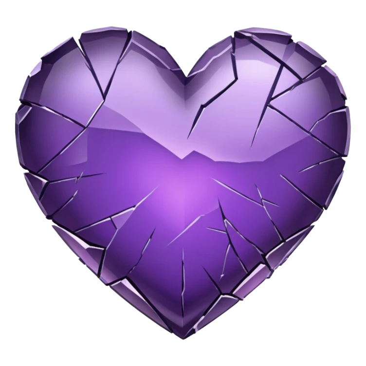 Broken Purple Heart  sticker