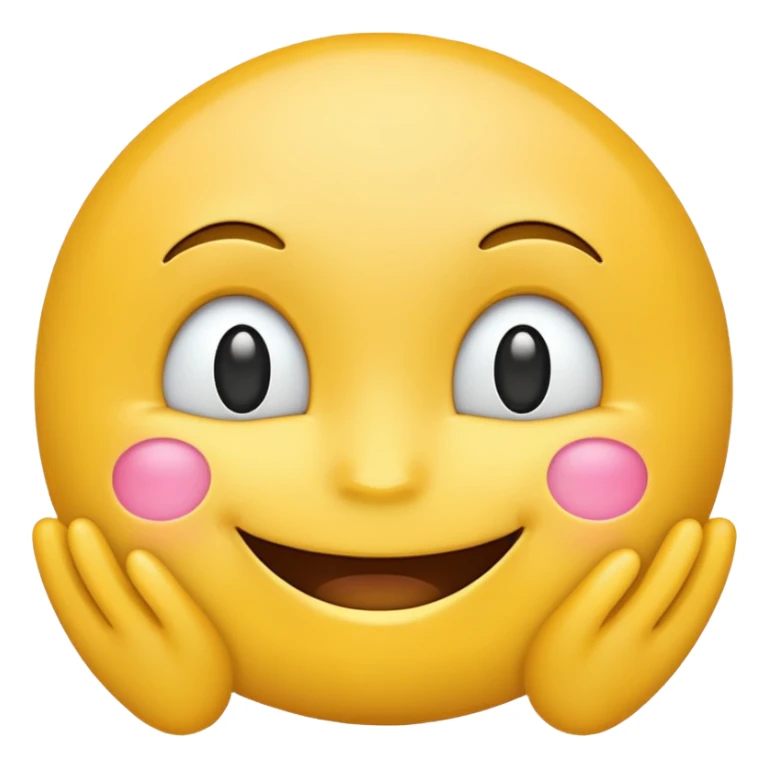 Thank you emoji in 2D sticker