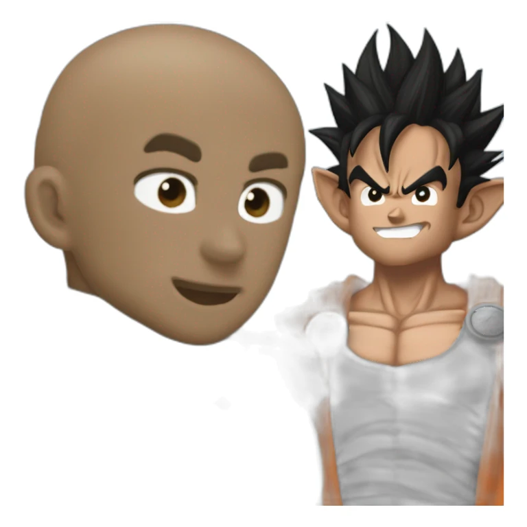 Goku mange macron sticker