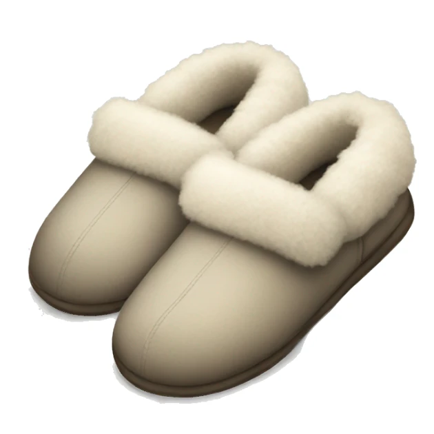 Cozy fluffy slippers  sticker