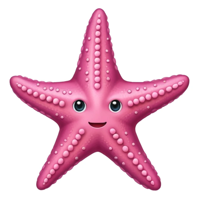 stea de mare roz emoji sticker
