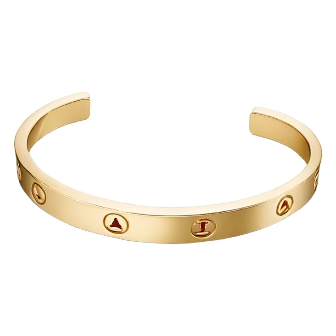 cartier love bracelet gold sticker