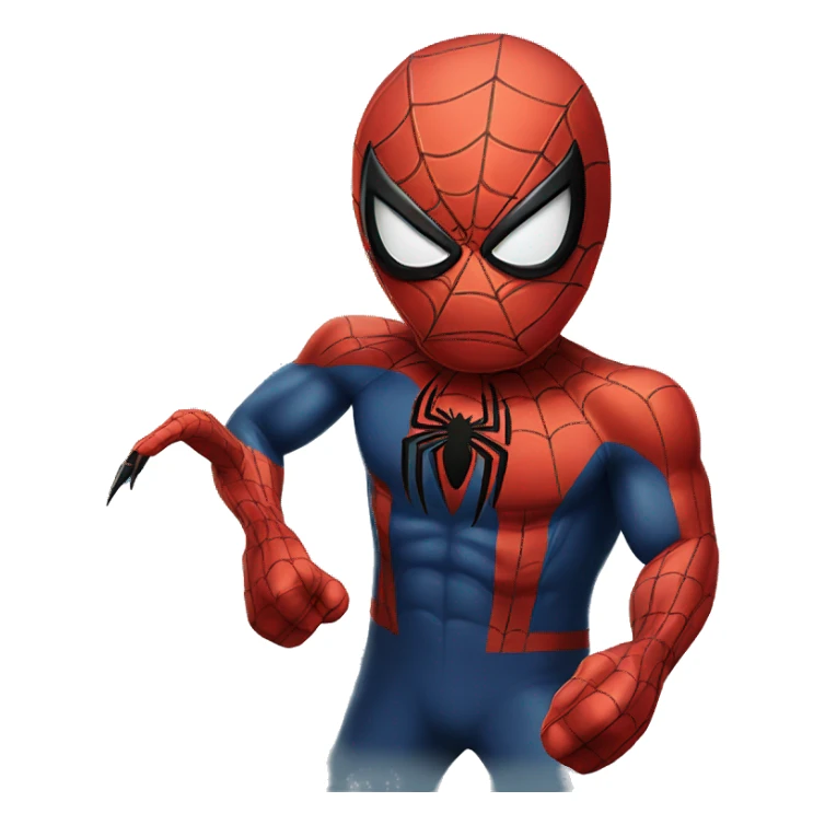 angry spider man sticker