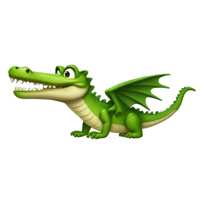 Crocodile with wings sticker