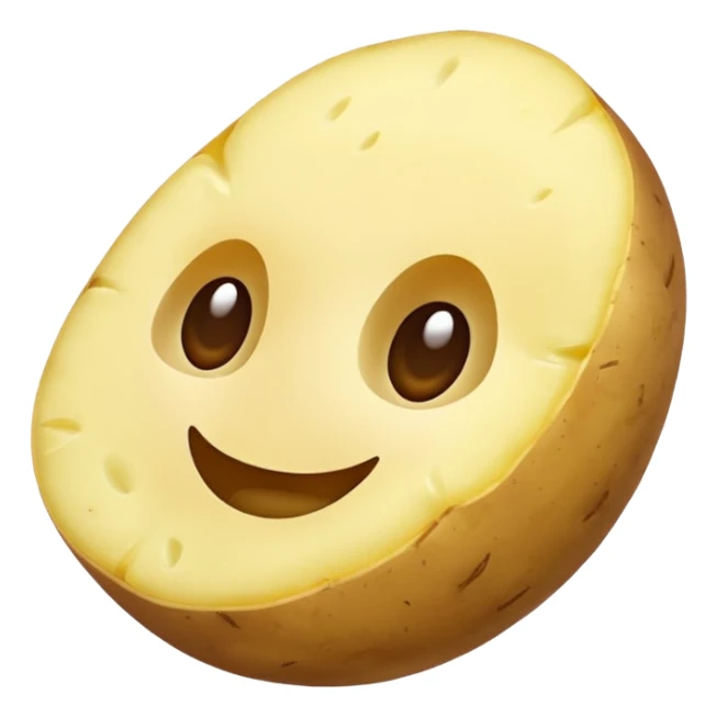potato without skin sticker