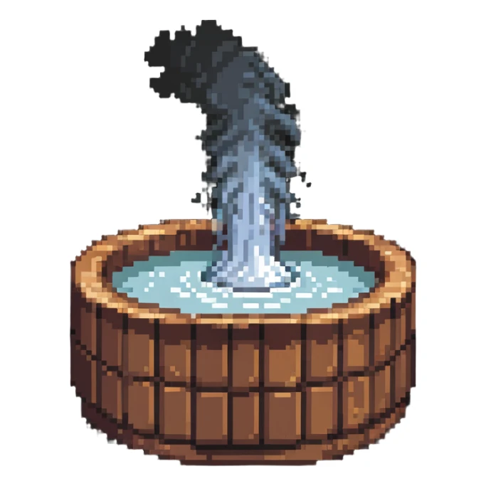 steaming jacuzzi hot tub sticker