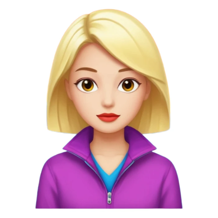 Alternative vibrant scenecore 2000s person sticker