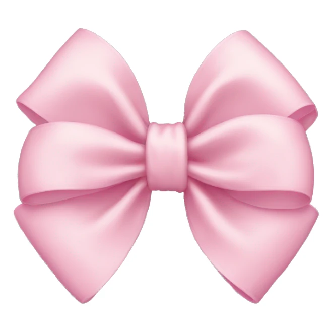 light pink bow sticker