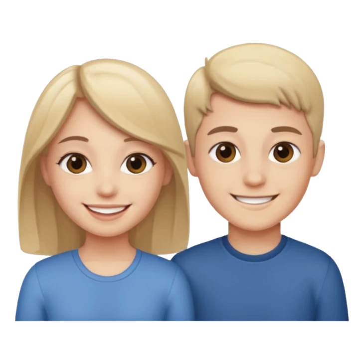 Sister brother sticker