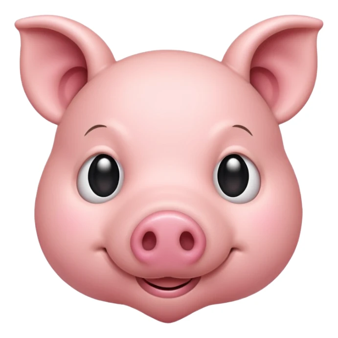 A heart with a pig nose sticker