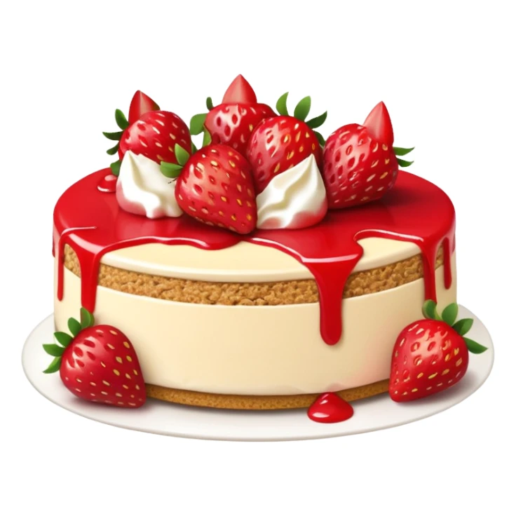 Strawberry cheesecake sticker