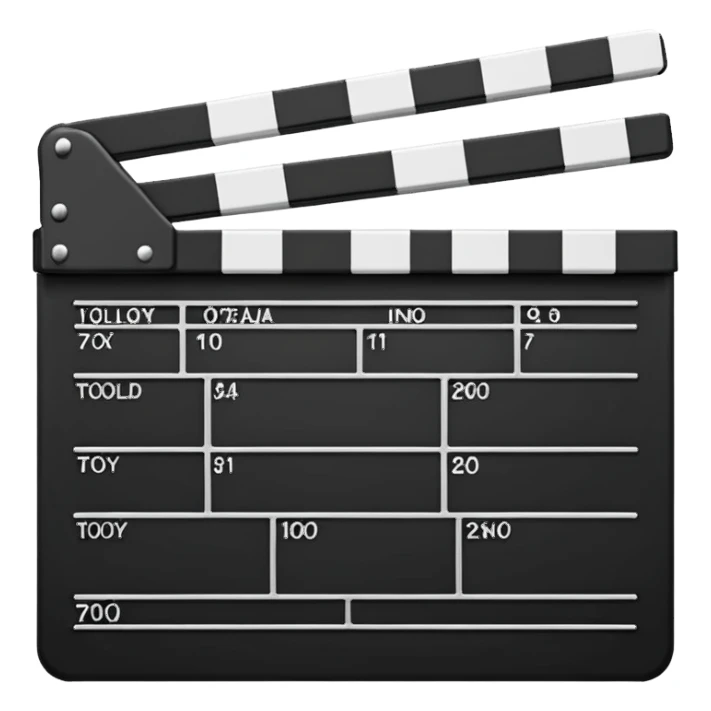 video cine claqueta sticker