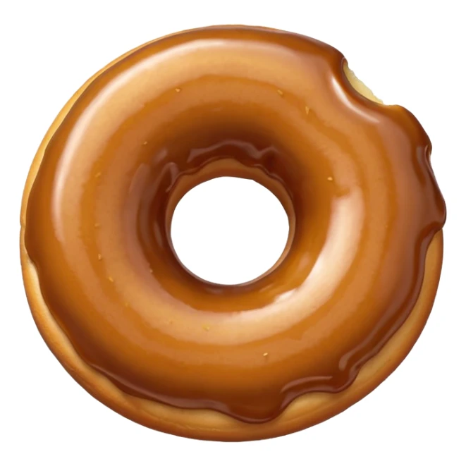 a donut without a hole sticker