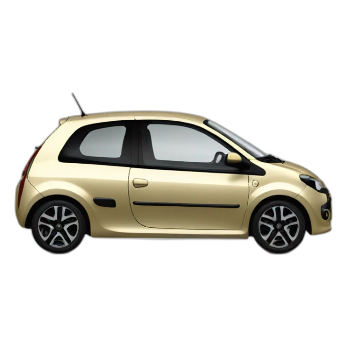 Renault twingo 1 couleur or sticker