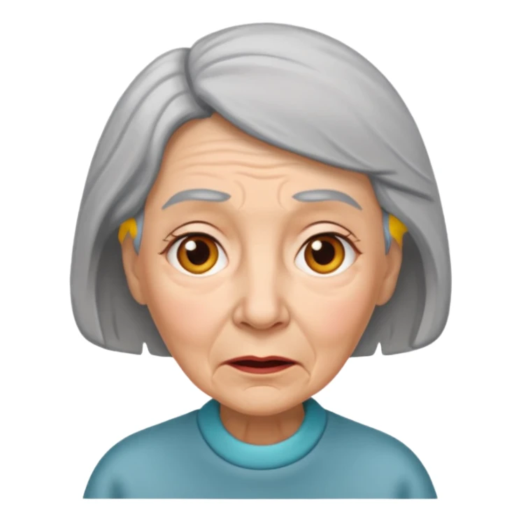  abuela con confundida sticker