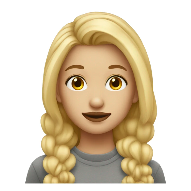blonde girl with nose piercing sticker