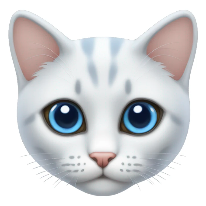 Gato perla ojos azules  sticker