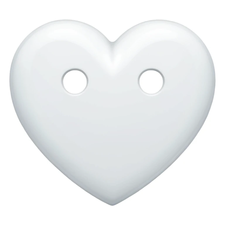 Coração branco sticker