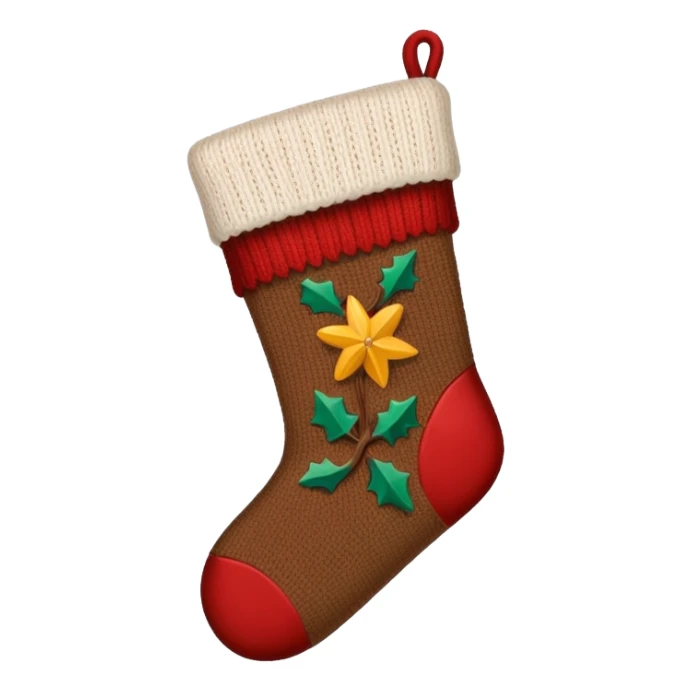 Christmas brown sticker