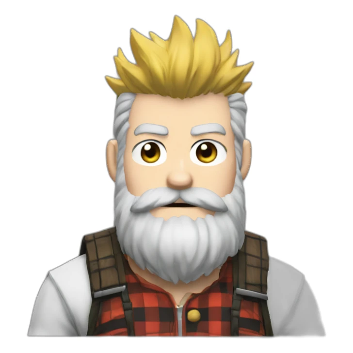 lumberjack in my hero academia sticker
