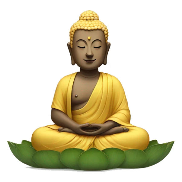 Buddha with a lotus sticker