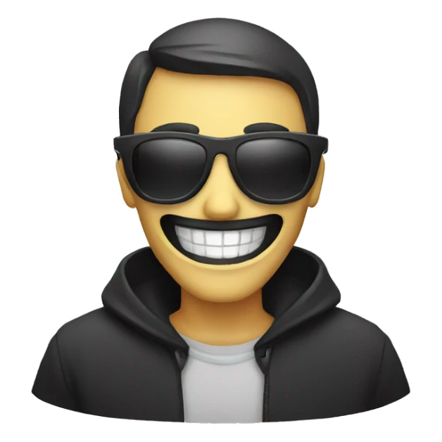 happy reaper with sunglasses sticker