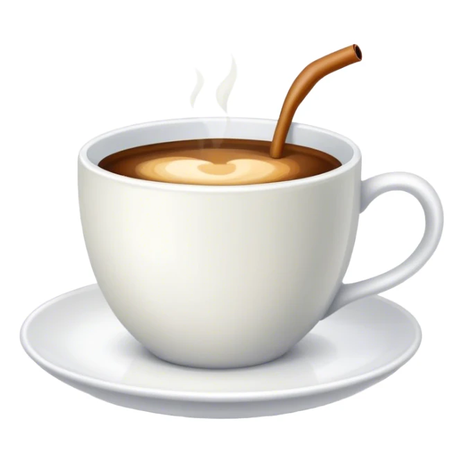 Coffe with milk  sticker