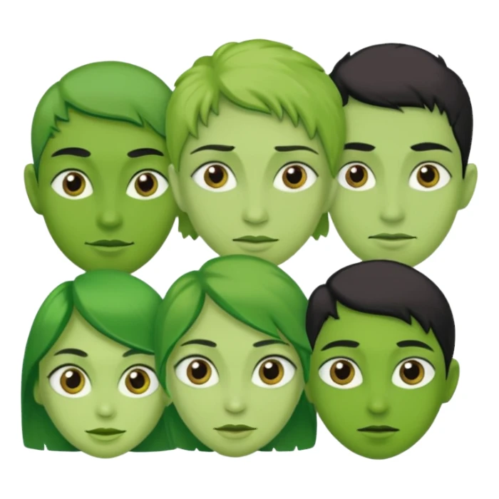 green people sticker