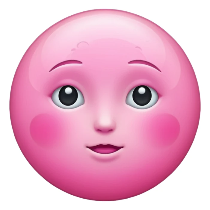 pink moon emoji sticker
