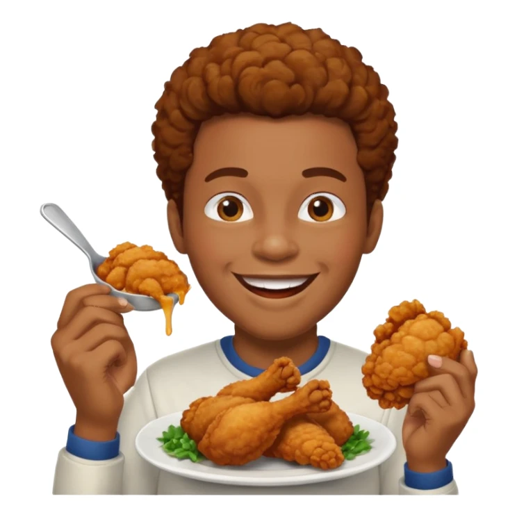 Black person chicken funny sticker