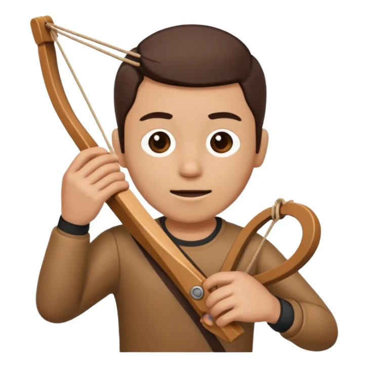 slingshot cartoon sticker