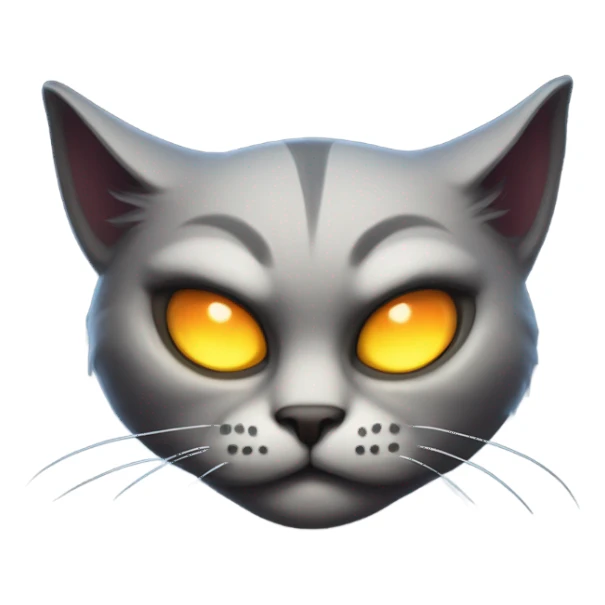 evil cat sticker