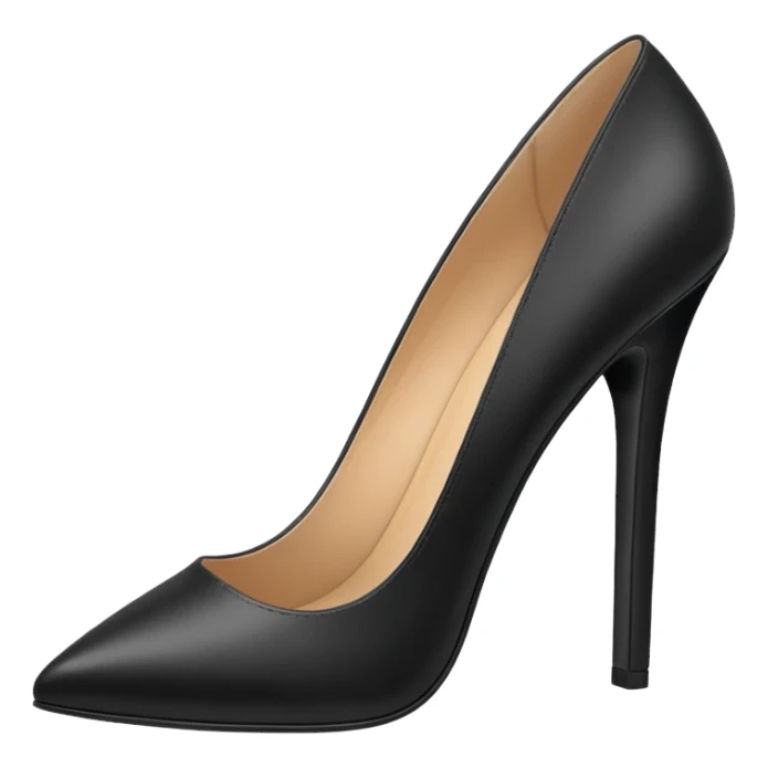 Black office pumps sticker