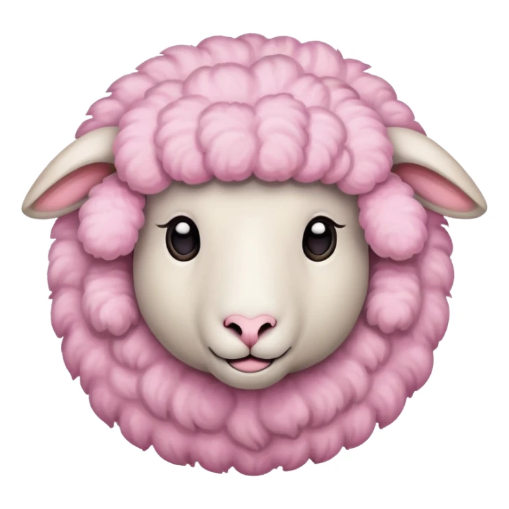 sheep pink sticker