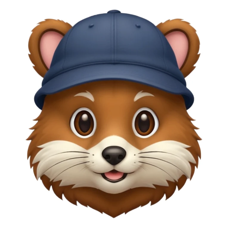 animal with caps sticker