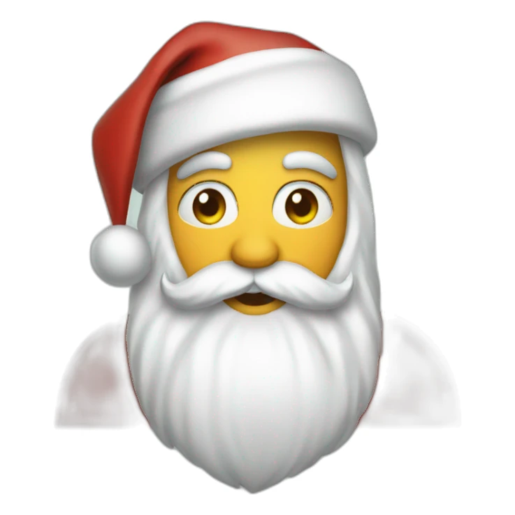 santa as human sticker