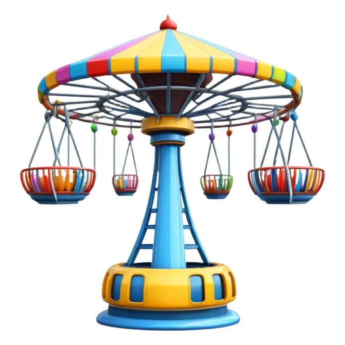 Gyro drop in amusement park sticker