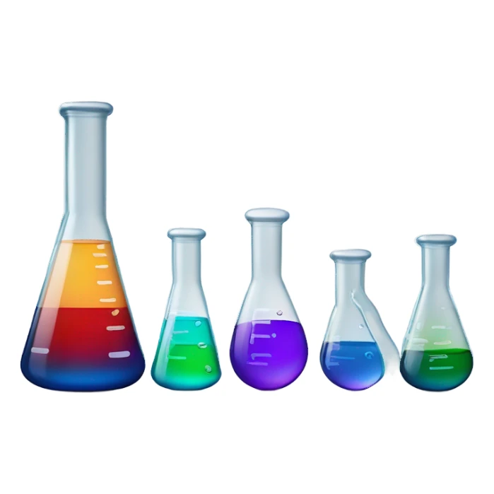 chemical flasks sticker