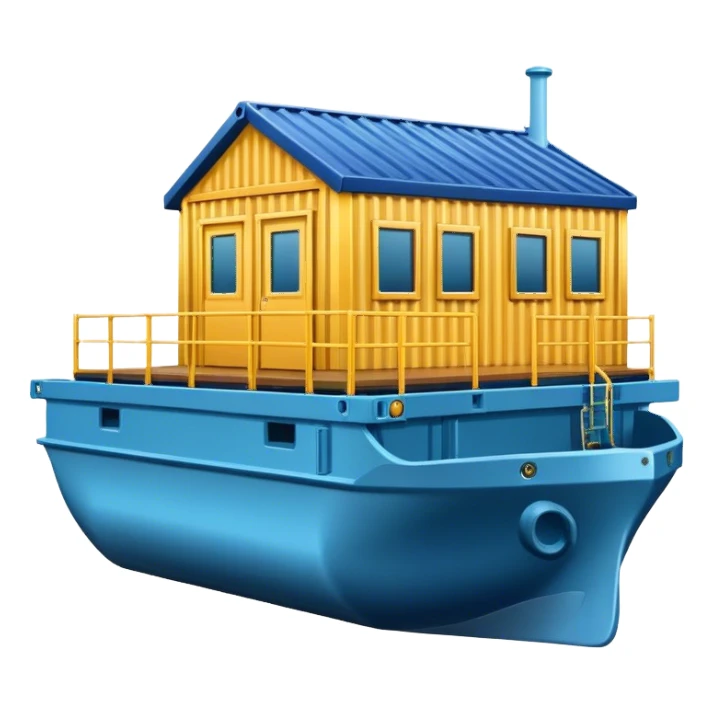 House from a sea container sticker