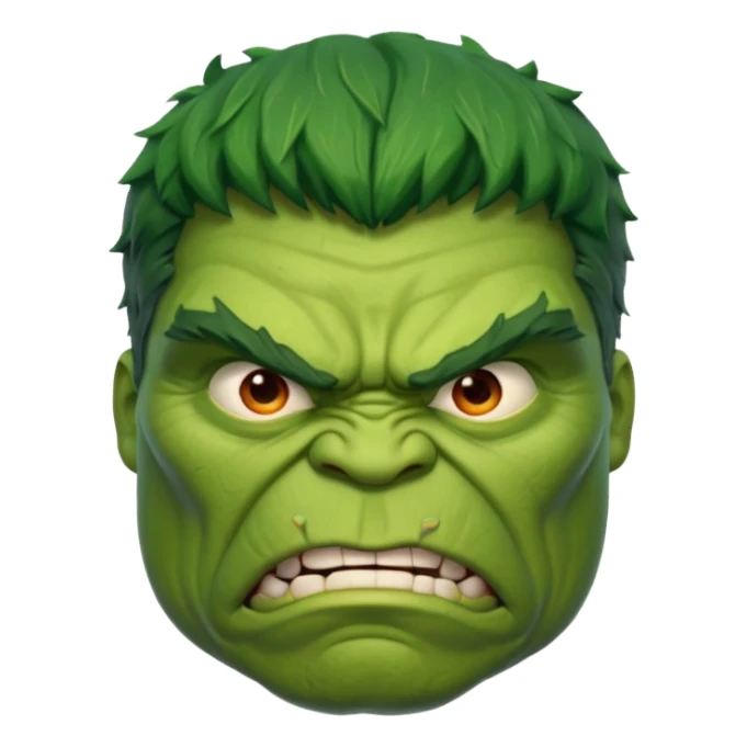 old Hulk  angry  character face only front face different sticker