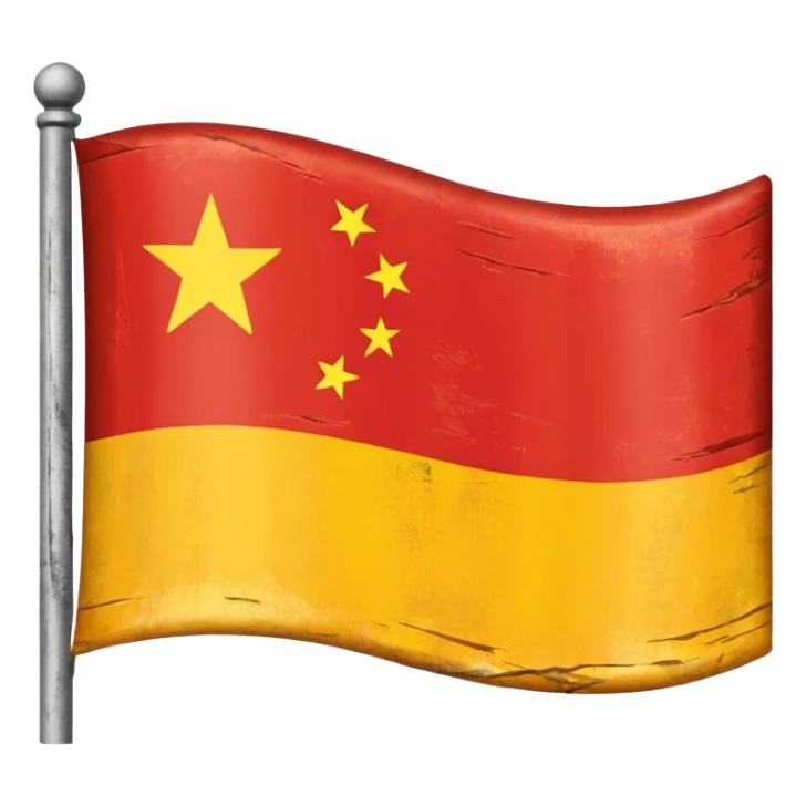 China Unknown flag sticker