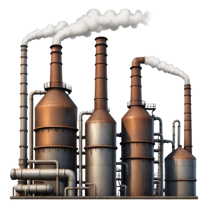 oil refinery rust free sticker