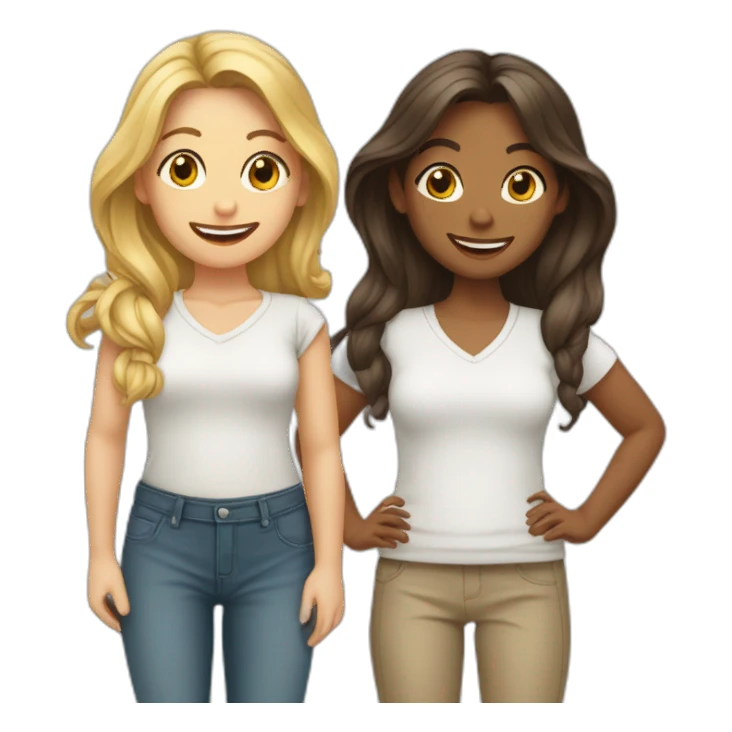 Drei freundinnen sticker