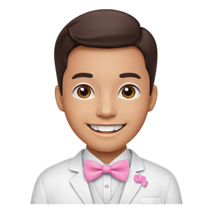 Dentista con un lazo rosa sticker