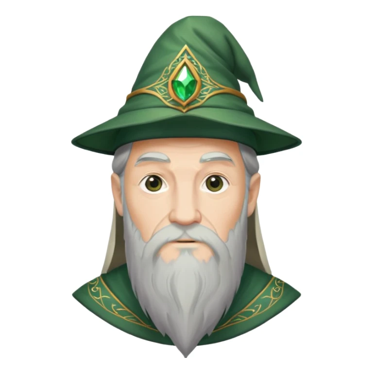 Dumbledore green Wizard’s cap with decoration pattern sticker
