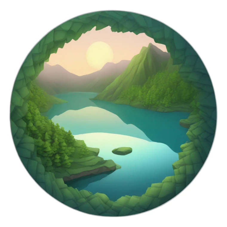Spiral-lake  sticker