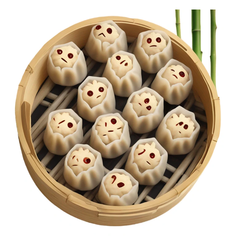 Siu Mai in a steamer sticker