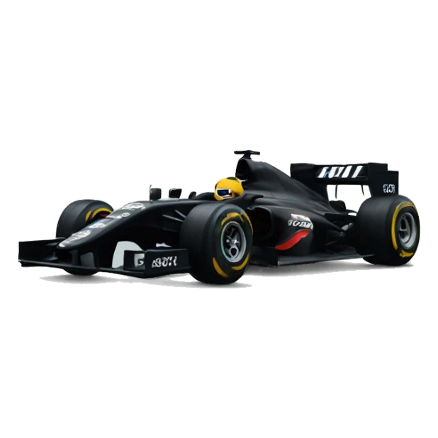 Black F1 car sticker