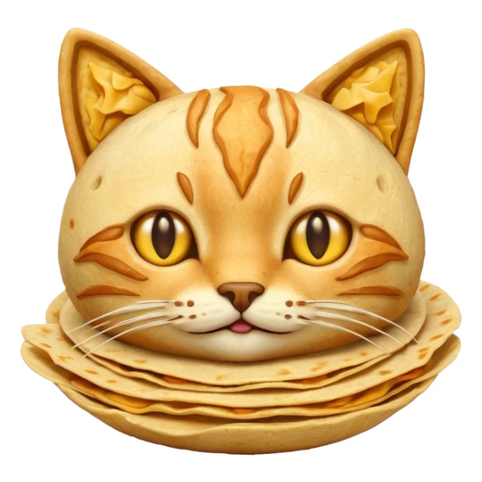 Tortilla cat sticker