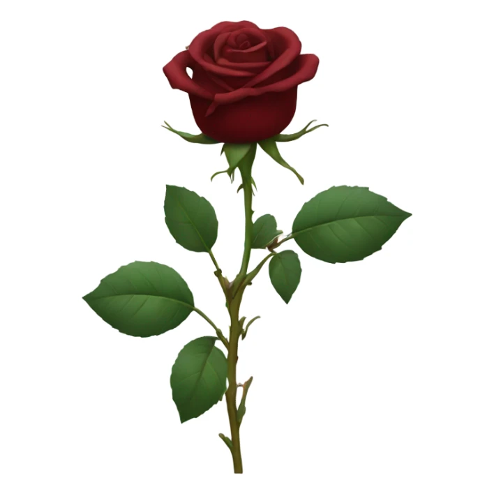 Dark red rose sticker
